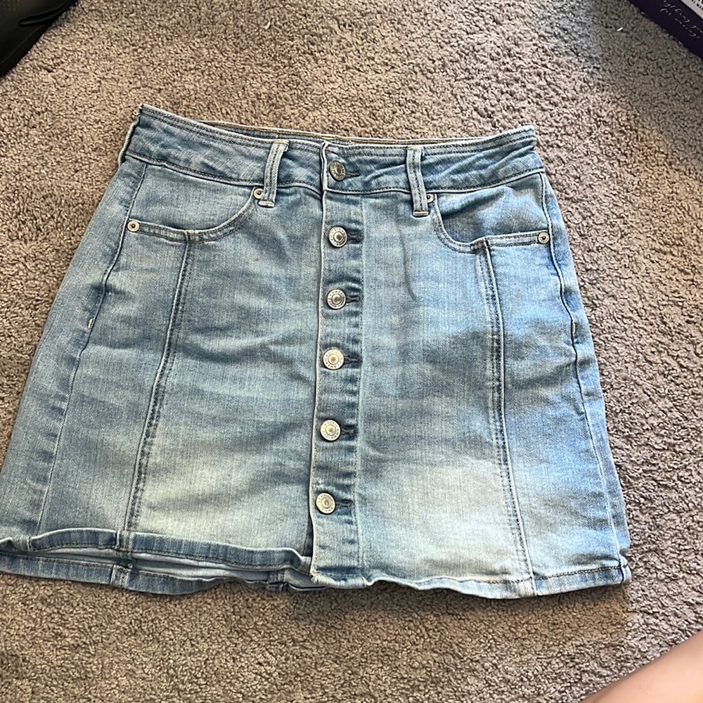 American eagle jean skirt